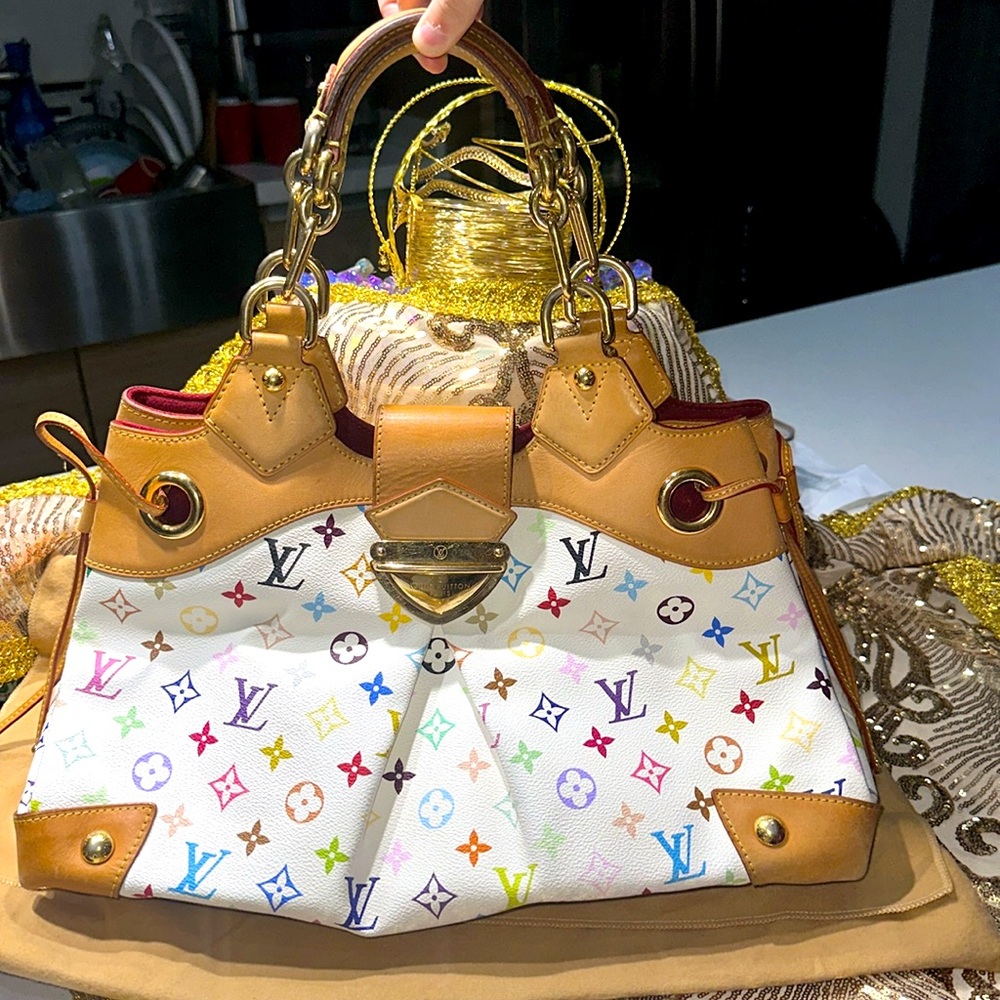 Louis Vuitton Takashi Murakami Ursula Large Blanc Monogram Multicolored Handbag